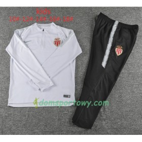 AS Monaco Dziecięcy Komplet Bluzy Treningowe Biały 2018-2019